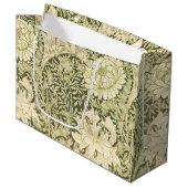 Green and Yellow William Morris Gift Bag Groot Cadeauzakje (Voorkant Gekanteld)