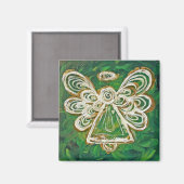 Green Angel Art Custom Magnet-cadeaus Magneet (Voorkant / Achterkant)