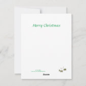 Green Angel, Garlands en Holiday Banner Feestdagenkaart (Achterkant)