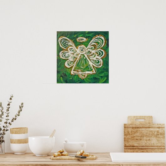 Green Angel Poster Print (Keuken)