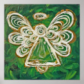 Green Angel Poster Print (Voorkant)