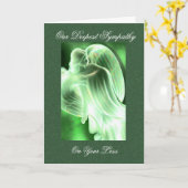 Green Angel Sympathie Kaart (Gele Bloem)