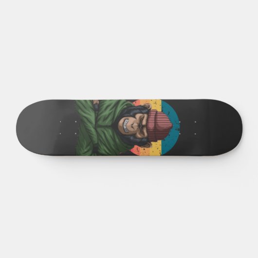Green Angry Monkey Persoonlijk Skateboard (Horizontaal)