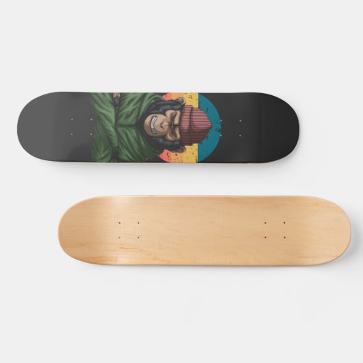 Green Angry Monkey Persoonlijk Skateboard (Horizontaal)