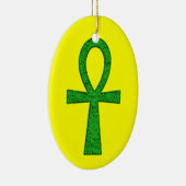 Green Ankh Keramisch Ornament (Rechts)