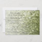 Green Annabelle Hydrangea Floral Vrijgezellenfeest Kaart (Voorkant)