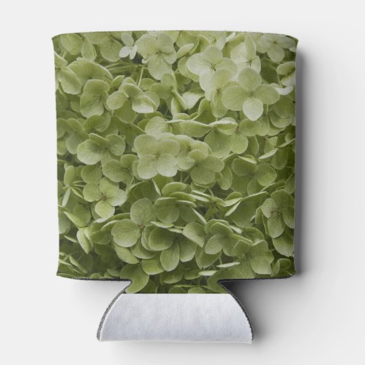 Green Annabelle Hydrangea Floral Wedding Favors Blikjeskoeler (Achterkant)