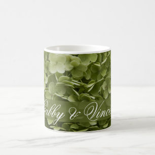 Green Annabelle Hydrangea Floral Wedding Koffiemok