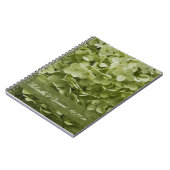 Green Annabelle Hydrangea Floral Wedding Notitieboek (Linkerzijde)