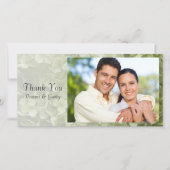 Green Annabelle Hydrangea Flower Hartelijk dank Bedankkaart (Voorkant)