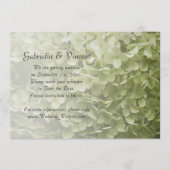 Green Annabelle Hydrangea Wedding Save the Date (Voorkant)