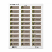 Green Anna's Hummingbird op Mesbest Tree Branch Etiket (Full Sheet)