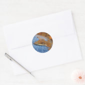 Green Anole Lizard Ronde Sticker (Envelop)