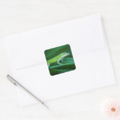Green Anole Lizard Vierkante Sticker (Envelop)