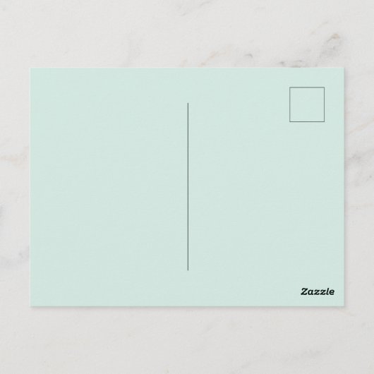 Green anole with Fuchsias Briefkaart (Achterkant)