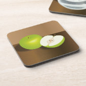 Green Apple-and-a-Half stilstaand leven Bier Onderzetter (Linkerzijde)
