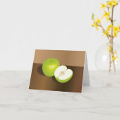 Green Apple-and-a-Half stilstaand leven Kaart (Gele Bloem)