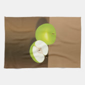 Green Apple-and-a-Half stilstaand leven Theedoek (Horizontaal)