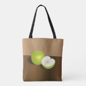Green Apple-and-a-Half stilstaand leven Tote Bag (Achterkant)