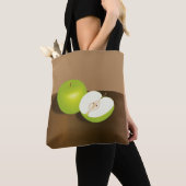 Green Apple-and-a-Half stilstaand leven Tote Bag (Dichtbij)