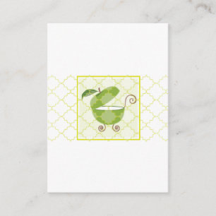 Green Apple Baby Carriage   Boek meenemen Informatiekaartje