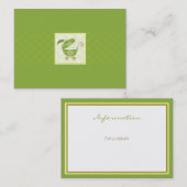 Green Apple Baby Carriage | Informatiekaart Visitekaartje (Voorkant / Achterkant)