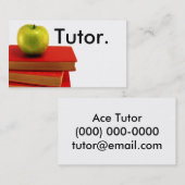 Green Apple & Books Tutor Visitekaartje (Voorkant / Achterkant)