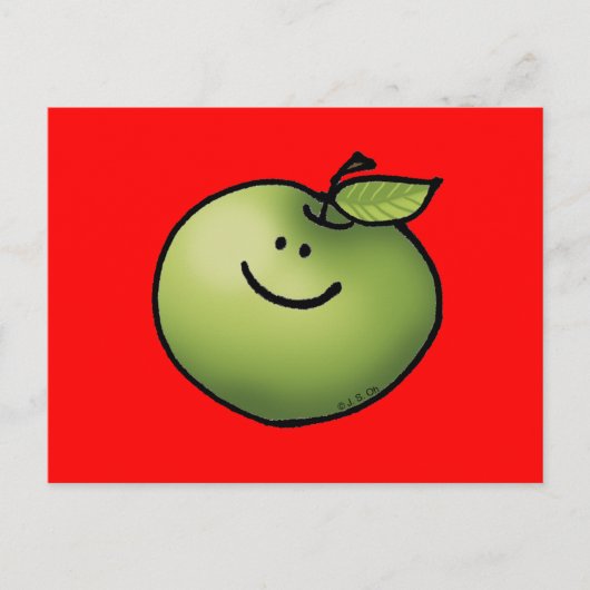 Green Apple Briefkaart (Voorkant)