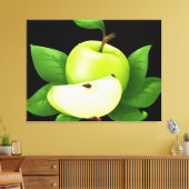 Green Apple Canvas Afdruk (Insitu (Woonkamer))