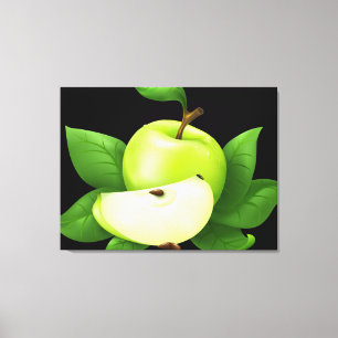 Green Apple Canvas Afdruk
