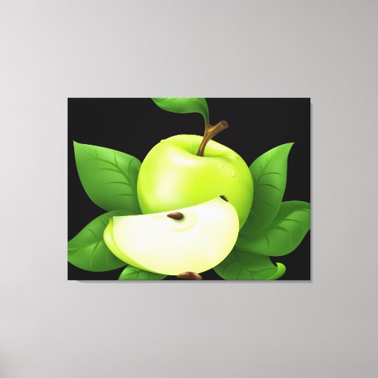Green Apple Canvas Afdruk (Voorkant)