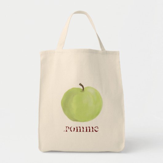 Green Apple-Canvas tas (Voorkant)