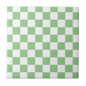 Green Apple Checkerboard Tegeltje (Voorkant)