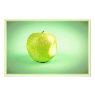 "Green Apple" Cute Photo. Bestel nu Foto Afdruk