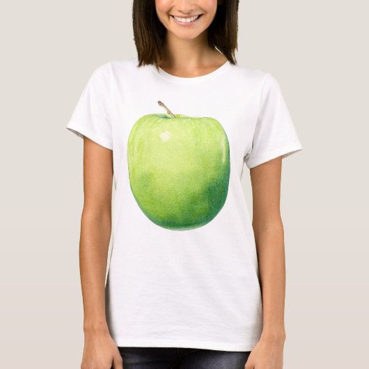 Green Apple Dames T-shirt (Voorkant)