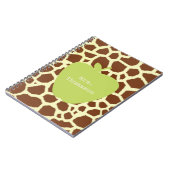 Green Apple Giraffe Teacher Notitieboek (Linkerzijde)