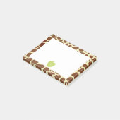 Green Apple Giraffe Teacher Post-it® notes (Schuin)