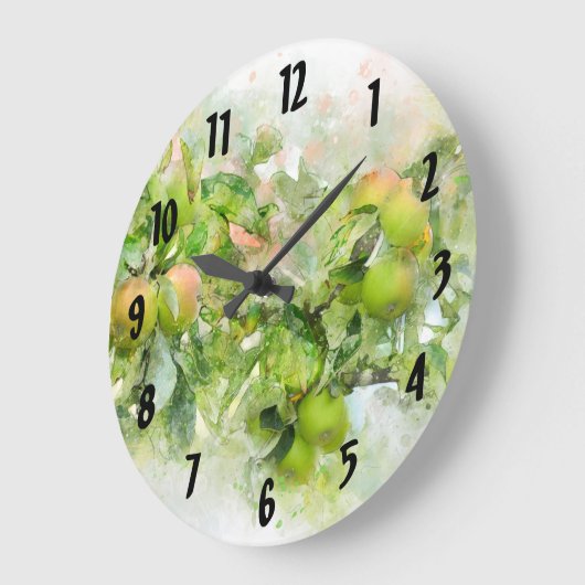 Green Apple Kitchen Clock Grote Klok (Hoek)