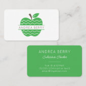 Green Apple-leraar Visitekaartje (Voorkant / Achterkant)