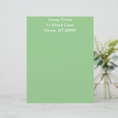 Green Apple Letterhead Sjabloon Custom Briefhoofd (Staand voorkant)