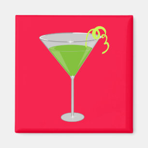 Green Apple Martini Magneet