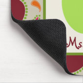 Green Apple/Paisley Teacher Muismat (Hoek)