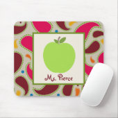 Green Apple/Paisley Teacher Muismat (Met muis)