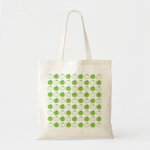 Green Apple Pattern-Canvas tas