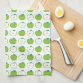 Green Apple Pattern Kitchen Towel Theedoek (Quarter Fold)