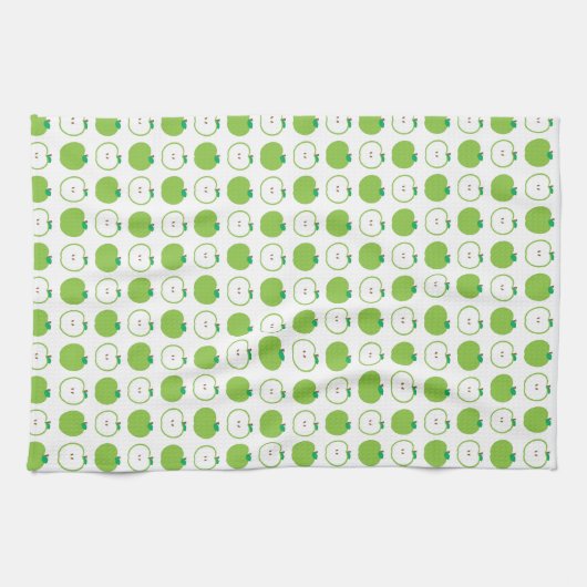 Green Apple Pattern Kitchen Towel Theedoek (Horizontaal)
