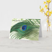 Green Apple Peacock Sill Life Kaart (Gele Bloem)