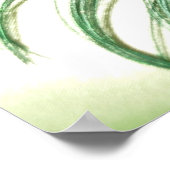 Green Apple Peacock Sill Life Poster (Hoek)