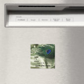 Green Apple Peacock Sill Life Save the Date Magneet (Insitu (Vaatwasser))