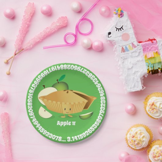 Green Apple Pi Day | Papieren Bord (Feest)